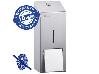 MERIDA STELLA Anti-FingerPrint MAXI foam soap dispenser for disposable refills 700 g, satin stainless steel with AFP coating